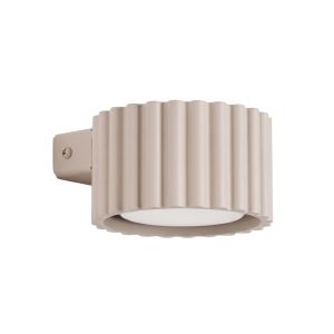 Apliques aura 1 taupe aluminio 10x6x12cm