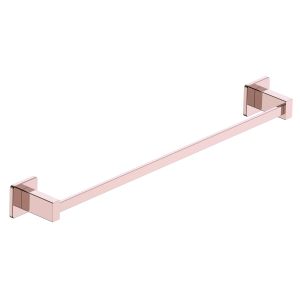 Imex - toallero para baño sin taladro 50cm oro rosa serie technic