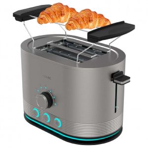 Cecotec tostadora vertical shine&toast doble. Doble ranura de 3,8 cm de anc