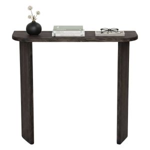 Consola benigna, repisa negra, en madera maciza antracita