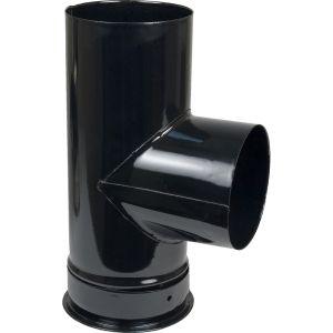 "t" acero vitrificado para estufa - ø 110 mm