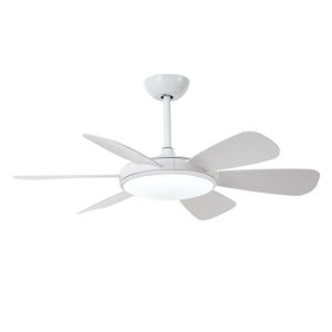 Cristalrecord ventilador de techo LED mode blanco con motor dc 6 aspas