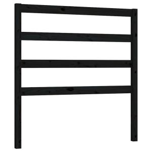 vidaXL cabecero de cama madera maciza de pino negro 95x4x100 cm