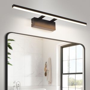 Nettlife lámpara de pared para baño LED negro y blanco 60x12.8