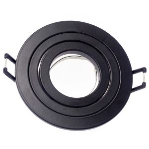 Foco empotrable orientable classic redondo negro wonderlamp 1xgu10