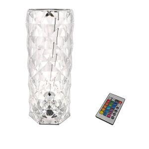 Lámpara mesa 16 colores recargable táctil regulable 2000 mah