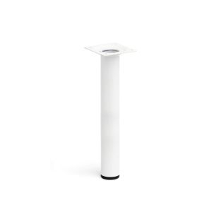 Pata de mesa rei 401g | 30x30x200 mm | blanco | acero