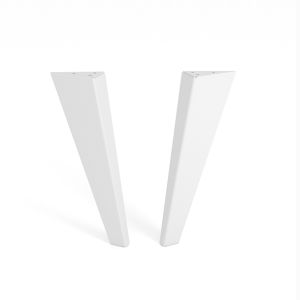 Pata para mueble rei 995 | 90x40x300 mm | blanco mate | 2 uds. | acero