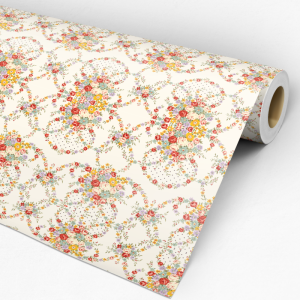 Papel pintado floral intenso 60cm por 250cm