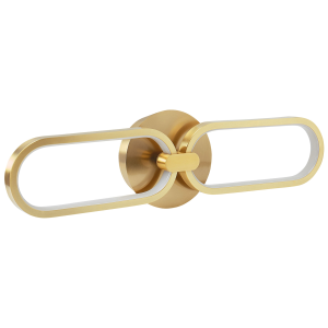 Lámpara LED de pared krang metal dorado