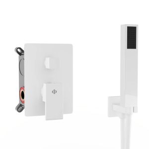 Kit de ducha empotrable orion monomando blanco - gme