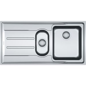 Fregadero de cocina inox 2 senos 514x1004 mm