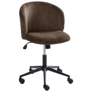 Silla de oficina miles pana marrón oscuro