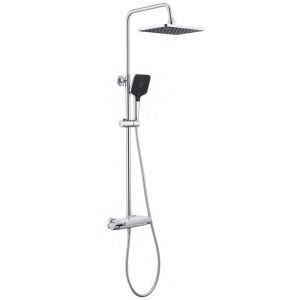 Columna de ducha termostática - lonheo max - cromado - altura ajustable - d
