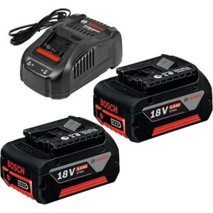 Kit inicio 2 bat. 18v 5ah + cargador rápido