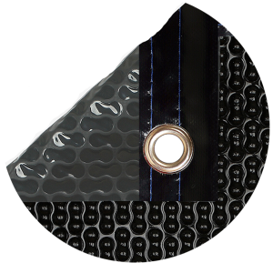 Cubierta térmica 500 mic geob. Energy guard 5,5x2,5m con ref.  anchos