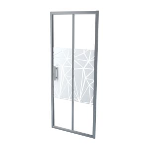 Ondee - mampara ekla - mampara plegable 80x185 - vidrio templado