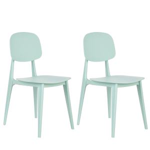 Conjunto de 2 sillas de jardín kattavia verde menta