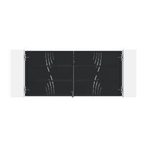 Puerta nali veleta acero negro 3m alt.140cm + motor ranger