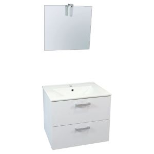 Ondee - mueble de baño smart - colgante - 60cm - acabado blanco