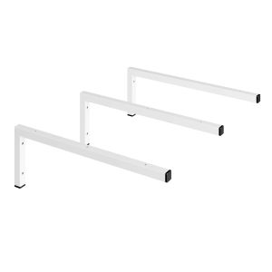 Pack 3 soportes escuadras para encimera lavabo - blanco mate