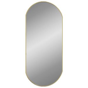 vidaXL espejo de pared ovalado dorado 90x40 cm