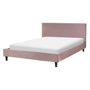 Cama terciopelo fitou 140 x 200 cm rosa