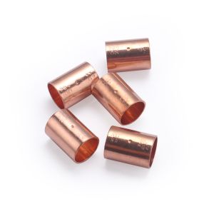 Conexión de cobre para soldar, manguito dh  ø15 - 5 piezas