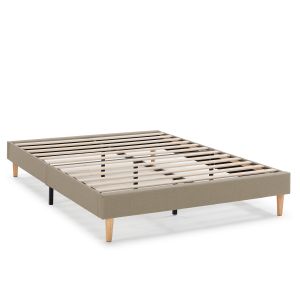 Base tapizada aura 140x200 cm  beige