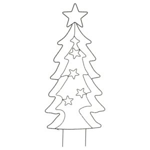 Árbol de navidad LED de 87 cm con 90 LED de metal ecd germany
