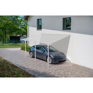 Pérgola de pared aluminio kleo blanco 400 x 300cm-de techo policarbonato