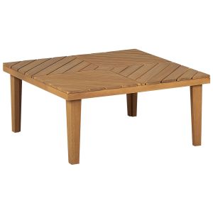 Mesa de centro de jardín baratti 70 cm 70 cm madera de acacia marrón