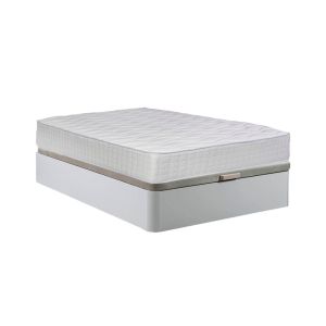 Cama canape abatible blanco 150x190 cm + colchon top viscoelastico de 28
