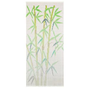 vidaXL cortina de bambú para puerta contra insectos 90x200 cm