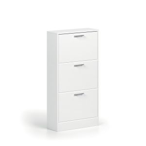 Mueble para zapatos vertical era – 3 cajones – blanco brillante