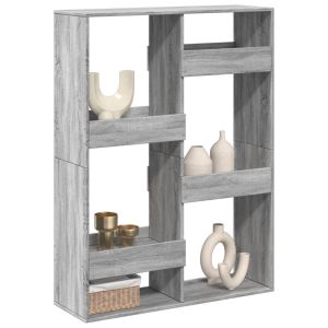 Librerías madera gris sonoma 100x33x135 cm