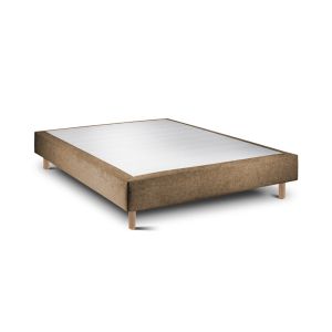 Base de cama rígida 20 tribu taupe  195 x 160 cm altura 35 cm  indream