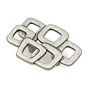 Aros tirador zamak 32mm. Acabado cromo