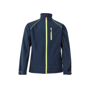 Velilla soft shell bicolor l azul marino/amarillo flúor
