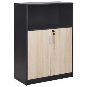 Mueble de oficina zehna marrón/negro