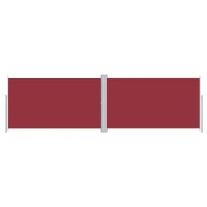 vidaXL toldo lateral retráctil rojo 180x600 cm
