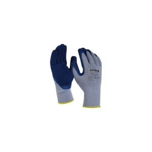 Guante de poliéster con palma recubierta de latex talla 9