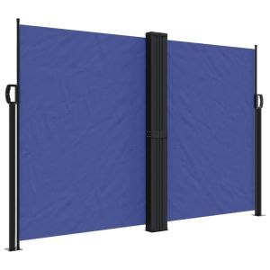vidaXL toldo lateral retráctil azul 160x1000 cm
