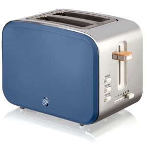 Nordic tostadora pan ranura ancha 2 rebanadas swan st14610bluneu azul 900w