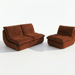 Pack nuvia living 3 plazas - chocolate y chocolate