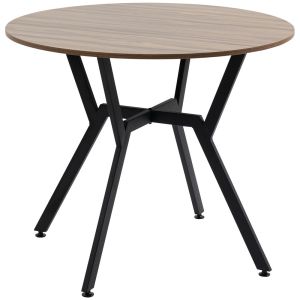 Mesa de comedor 90x90x76 cm color marrón Homcom, hogar - cocina