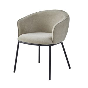 Alvin-sillón de mesa de tela luxury beige