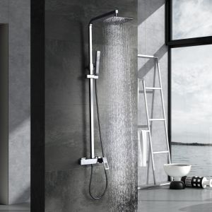 Imex - columna ducha monomando con grifo cromado serie suecia