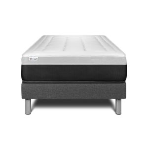 Conjunto form 120 x 190 cm somier kit gris