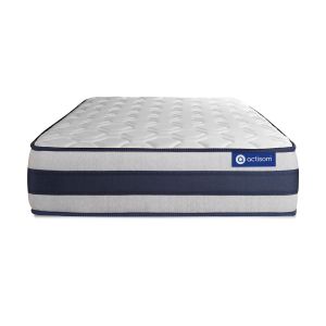 Colchón blanco con látex y espuma viscoelástica 80 x 210
